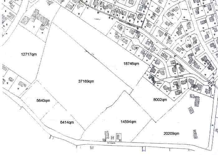 Aschhauserfeld Lageplan Ausschnitt